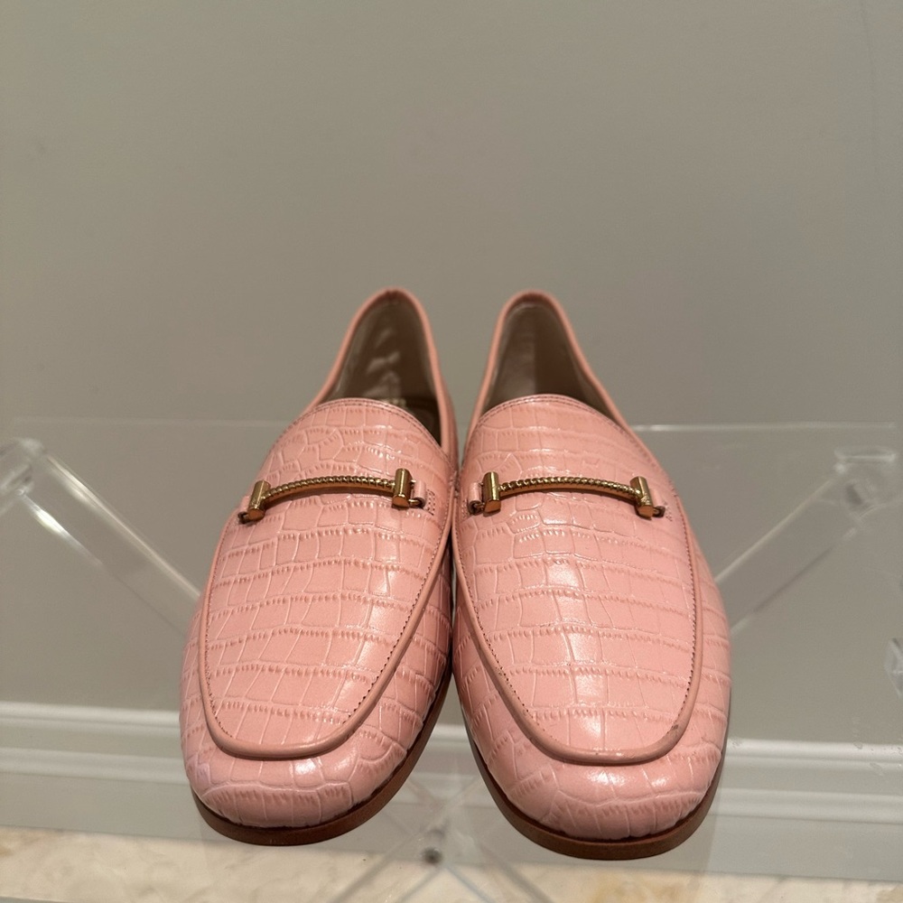 NEW SAM EDELMAN LOAFERS, SIZE 7, UNUSED, COLOR PINK